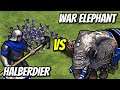 HALBERDIER vs WAR ELEPHANT | AoE II: Definitive Edition