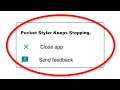 How To Fix Pocket Styler Keeps Stopping Error Android & Ios - Fix Pocket Styler App Not Open Problem