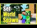 How to Set World Spawn in MINECRAFT on PS4, Xbox and PC (EASY METHOD)