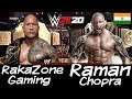 RAKAZONE GAMING VS RAMAN CHOPRA | WWE 2K20 INDIA