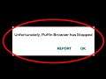 Solve Unfortunately "Puffin Browser" App Has Stopped Problem Solved in Android & Ios