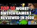 Top 10 Worst Nintendo Switch Games I Reviewed In 2020