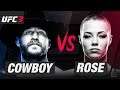 UFC 3 COWBOY vs ROSE GLITCH?! in RANKED!