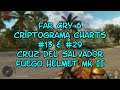 Far Cry 6 Criptograma Charts #13 & #29 Cruz Del Salvador Fuego Helmet MK II