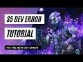 NEW DEV ERROR 100% Fix! S5 Call of Duty Warzone