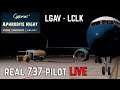 Real 737 Pilot LIVE | Athens - Larnaca | ZIBO MOD 737 | X-Plane 11