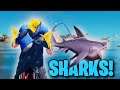 NEW Fortnite SEASON 3 SHARKS are RIDEABLE!  (Loot Sharks)