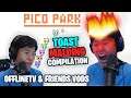 Toast MALDING Compilation & Funny Fail Attempts in Pico Park with Offline TV & Friends