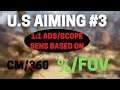 U.S Aiming: 1:1 Sensitivity But Based On Fov #3 | Apex Legends