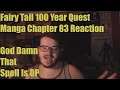 Fairy Tail 100 Year Quest Manga Chapter 83 Reaction God Damn That Spell Is OP