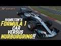 HAMILTON's F1 CAR vs the NURBURGRING!!
