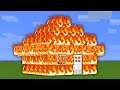HOUSE OF FIRE IN MINECRAFT CHALLENGE! NOOB VS PRO ANIMATION!