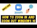 How to Zoom in and Zoom OUT in Windows 10 while recording screen easily |Enable Magnifier Windows 10