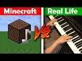 MINECRAFT SOUNDTRACK - Minecraft Vs Real Life Piano