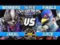 Smash Ultimate Tournament Winners Finals - Jakal (Wolf) vs Juice (Falco) - CNB 216