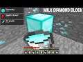 What if MILK DIAMOND BLOCK and DRINK DIAMOND MILK in Minecraft !