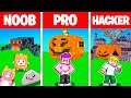 Minecraft NOOB vs PRO vs HACKER HAUNTED HOUSE BUILDING CHALLENGE! (WHO WILL WIN?!?)