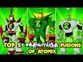 Ben 10 Top 5 Strongest Fusions Of Atomix | Explained In Tamil | Atomix | Fusion Aliens | Js youtuber