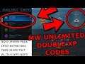 COD MW UNLIMITED DOUBLE XP CODES! FREE MW DOUBLE XP CODES! How to RANK UP FAST in MODERN WARFARE!