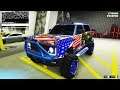 Ford Bronco Concept 4x4 Nissan Titan  Vapid Riata - GTA 5 ONLINE CUSTOMIZATION NEW AMERICAN FLAG