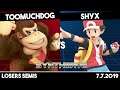 TOOMUCHDOG (DK) vs Shyx (PKMN Trainer) | Losers Semis | Synthwave #2