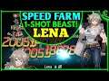 LENA One Shot Beast! (Top Tier Speed Farmer!) Epic Seven PVE Farming Build Epic 7 Gameplay E7 Review
