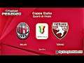 PES 2020 • Milan Vs Torino Coppa Italia Quarti di Finale (2K/1440p)