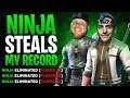 NINJA STEALS MY KILL RECORD!! W/ NINJA, DRLUPO & MONSTCR - Fortnite Battle Royale