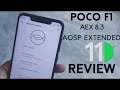 POCO F1 | Aex 8.3 AOSP Extended | Android 11 | Gaming Rom Full review