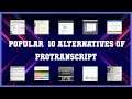 ProTranscript | Top 22 Alternatives of ProTranscript