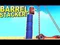 Barrel Stacking Car! How High Can I Stack Explosive Barrels? - Trailmakers Gameplay