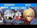 MSM Online 2 - Urameshi (Metaknight) Vs Gayo (Shulk) Winners Semis - Smash Ultimate