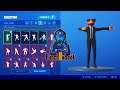 *NEW* AGENT FISHSTICK SKIN "CONTRACT GILLER" SHOWCASE with ALL FORTNITE DANCES & EMOTES