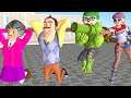 Scary Teacher 3D NickJoker and Tani HallyQueen Troll Miss T and 3 Neighbor  animation Coffin dance