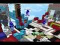 Epic battling in Minecraft Blockdrop Bedwars