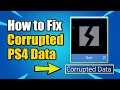 How to FIX PS4 Corrupted Data Error and Redownload Game data from the Cloud! (Best Method)