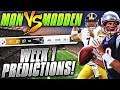 Predicting Every NFL Week 1 Winner... OPENING WEEK IS ON FIRE!!! | Man vs Madden 2019