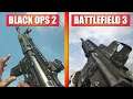 Call of Duty Black Ops 2 vs Battlefield 3 - Weapons Reload Animation Comparison