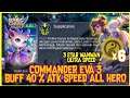 HYPER WANWAN BINTANG 3 + COMMANDER EVA 3 BUFF 40% ATK SPEED ALL HERO ! MAGIC CHESS