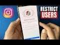 How to Restrict a User in the Instagram App