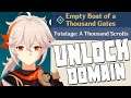 How to Unlock Empty Boat of  a Thousand Gates Domain | INAZUMA GUIDE