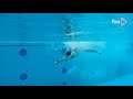 Yulia Koltunova One-Piece Black Swimsuit Body Underwater Swimming Diving Pool Scene