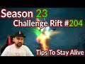 Diablo 3 Challenge Rift 204 - Tips to Say Alive -Guide with Map - Season 23