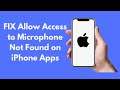 FIX Allow Access to Microphone Not Found on iPhone Apps (2021)