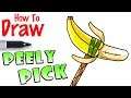 How to Draw the Peely Pick Banana Pickaxe | Fortnite