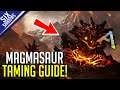 HOW TO TAME A MAGMASAUR!  | New Genesis DLC | Ark: Survival Evolved