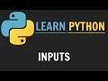 Learn Python: Accepting Inputs