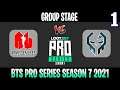Army Geniuses vs Execration Game 1 | Bo2 | Group Stage BTS Pro Series SEA Season 7 | DOTA 2 LIVE