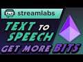 How to setup text to speech on Twitch with Streamlabs OBS and earn bits