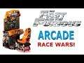 The Fast and The Furious Arcade! COIN OP! 1st Race Wars Track!